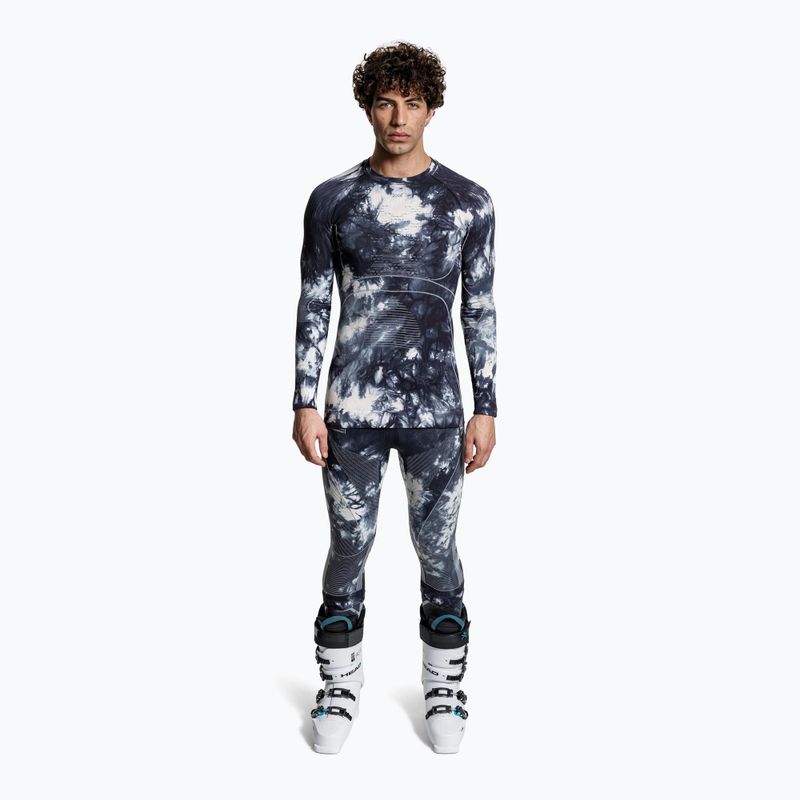 Spodnie termoaktywne X-Bionic Energy Accumulator Wild 3/4 tiedye x black/fluo pink 2