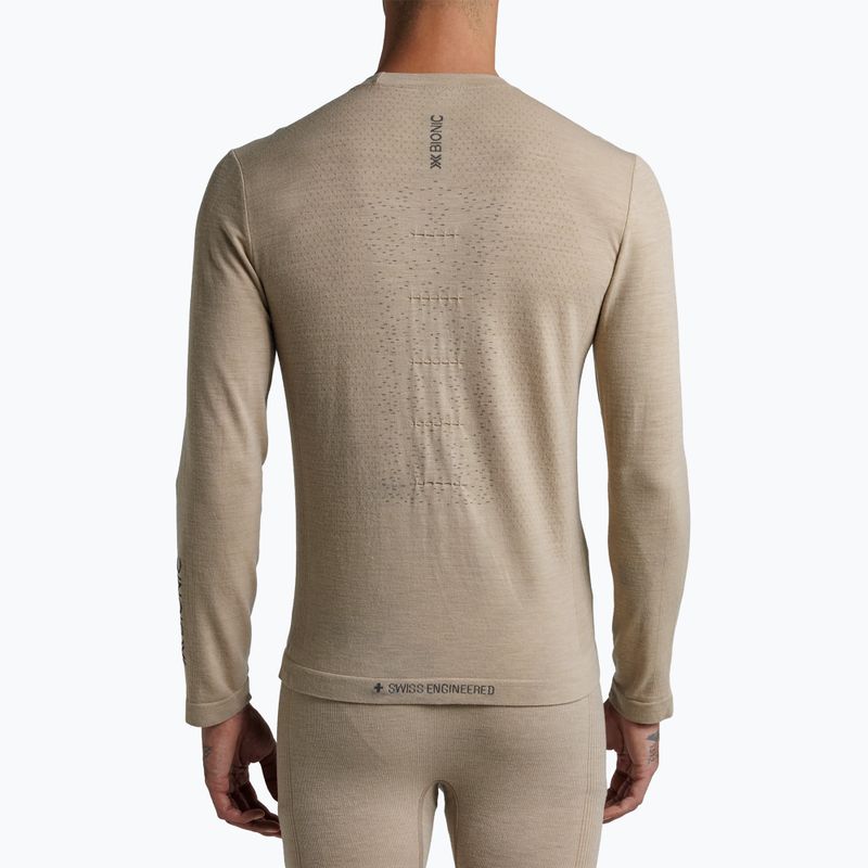 Longsleeve termoaktywny męski  X-Bionic Mightywool sand 3