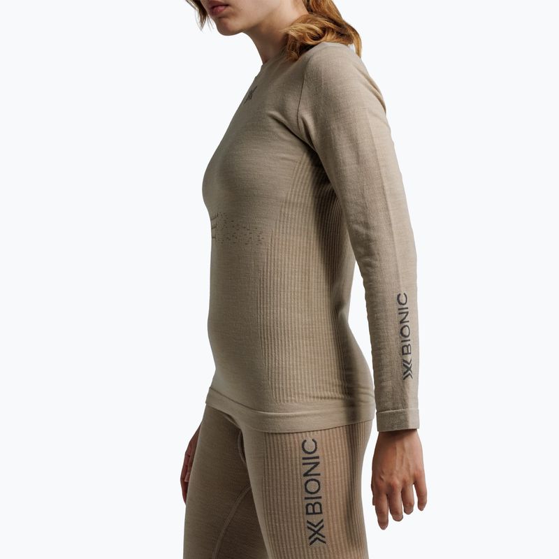 Longsleeve termoaktywny damski  X-Bionic Mightywool sand 6