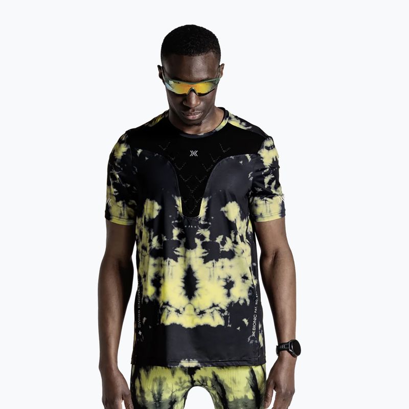 Koszulka do biegania męska X-Bionic Corefusion Run tie dye electric energy
