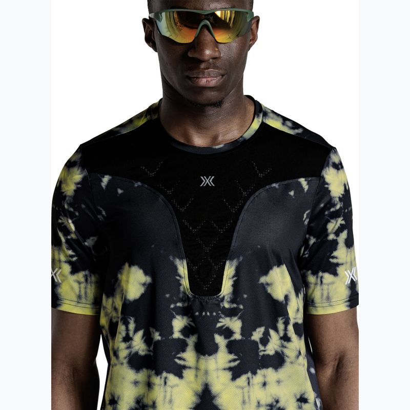 Koszulka do biegania męska X-Bionic Corefusion Run tie dye electric energy 5