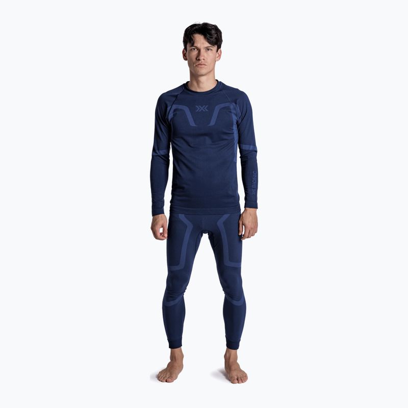 Bluza termoaktywna męska X-Bionic X-Ential Baselayer LS marine 2