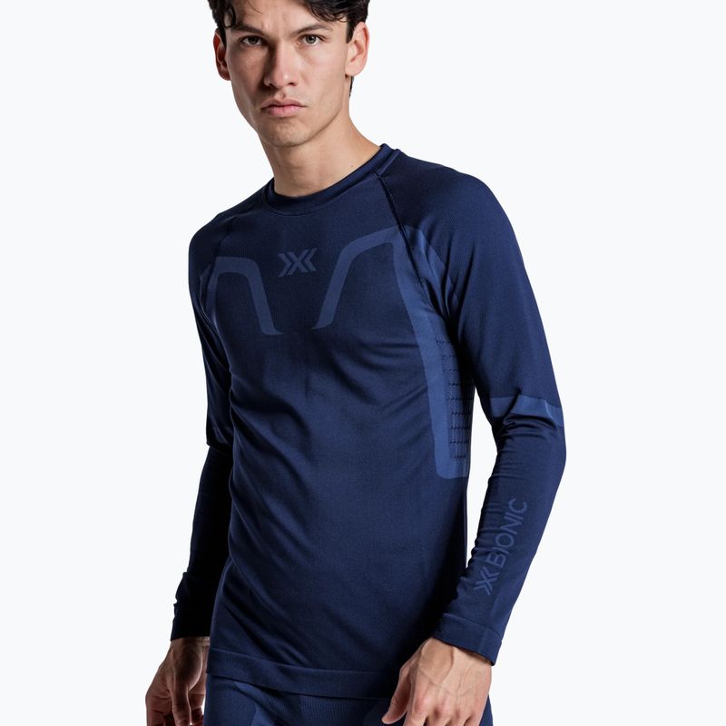 Bluza termoaktywna męska X-Bionic X-Ential Baselayer LS marine 6
