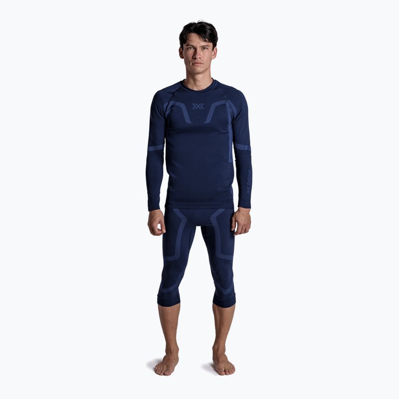 Spodnie termoaktywne męskie X-Bionic X-Ential 3/4 marine 2