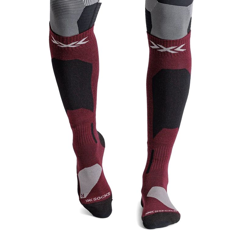 Skarpety narciarskie X-Socks Ski Discover Merino Otc oxide red 2