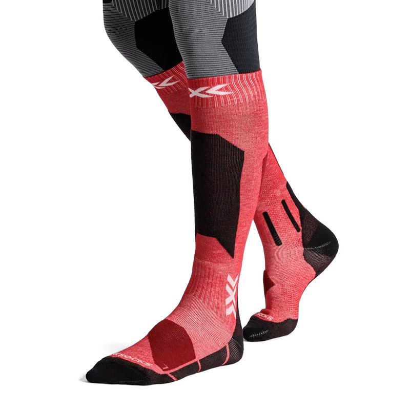 Skarpety narciarskie X-Socks Ski Discover Otc hot red 4