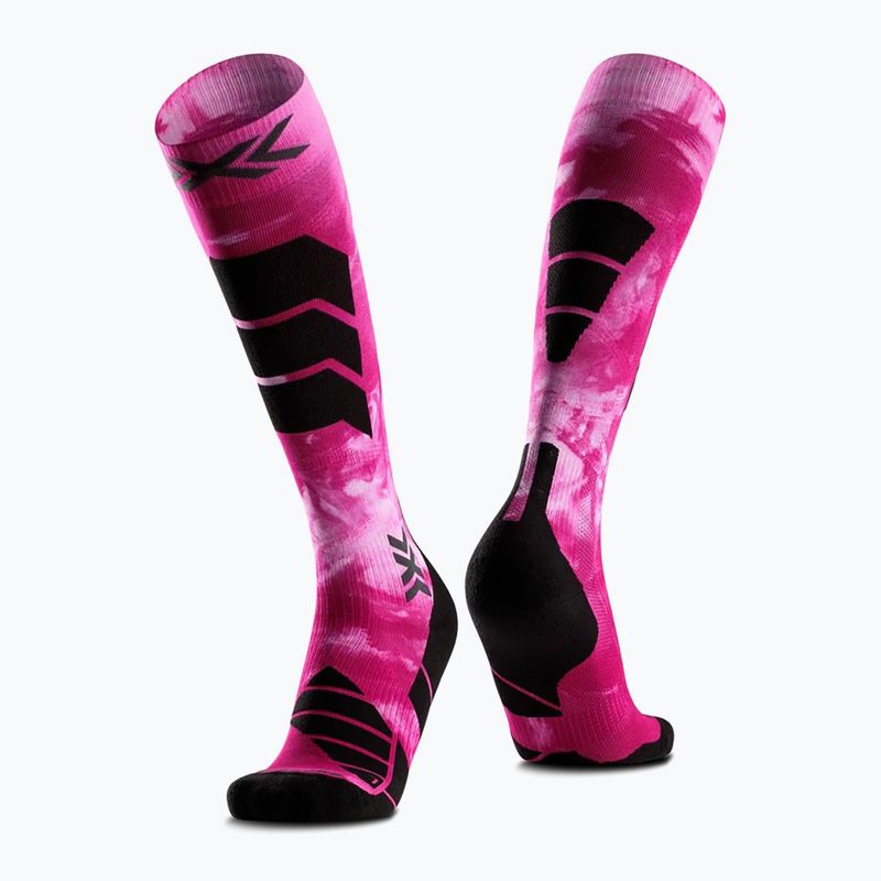 Skarpety narciarskie X-Socks Ski Expert Wild Otc x black/fluo pink