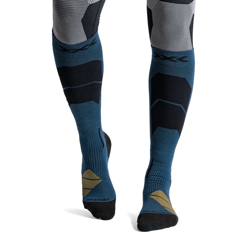 Skarpety narciarskie X-Socks Ski Perform Merino Otc neo navy 2