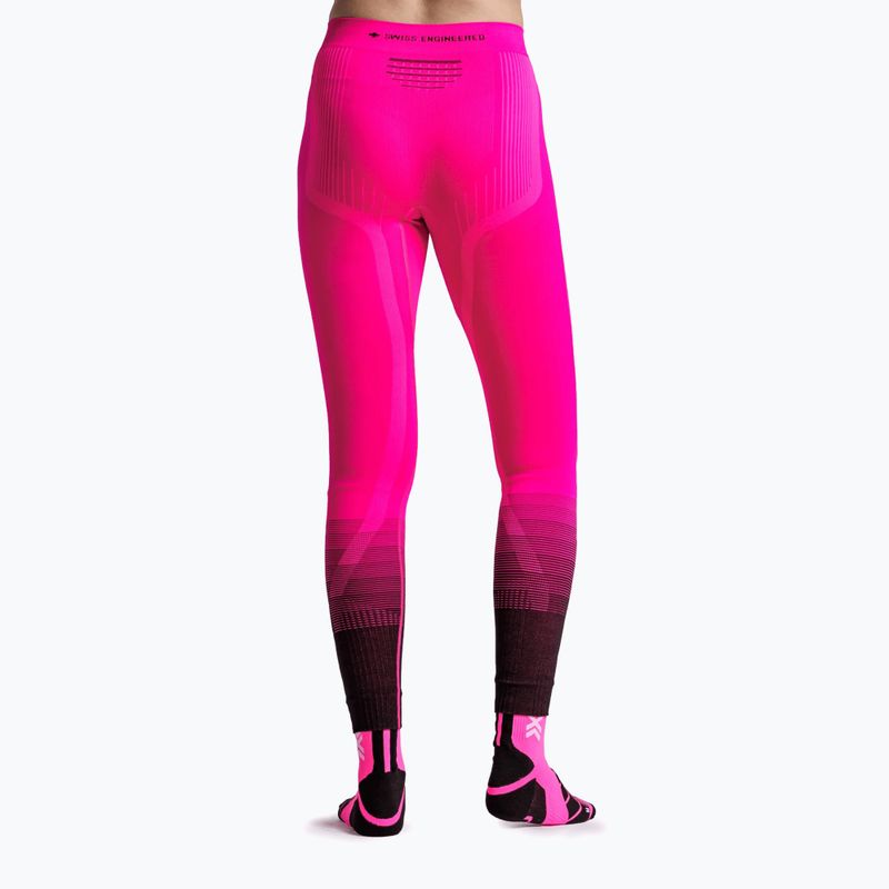 Spodnie termoaktywne damskie X-Bionic Invent Graphics fluo pink/x white 2