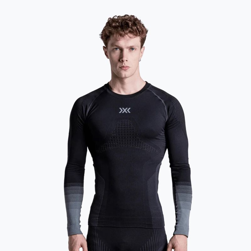Bluza termoaktywna męska X-Bionic Invent Graphics LS x black/dark grey