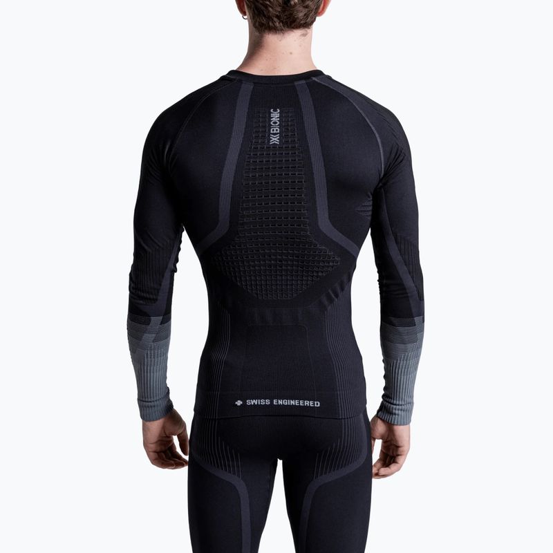 Bluza termoaktywna męska X-Bionic Invent Graphics LS x black/dark grey 3