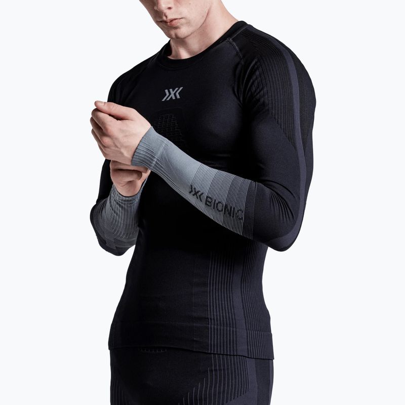 Bluza termoaktywna męska X-Bionic Invent Graphics LS x black/dark grey 5