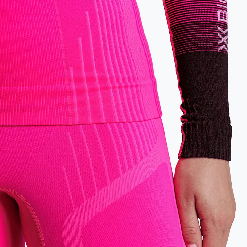 Bluza termoaktywna damska X-Bionic Invent Graphics LS fluo pink/x white 10