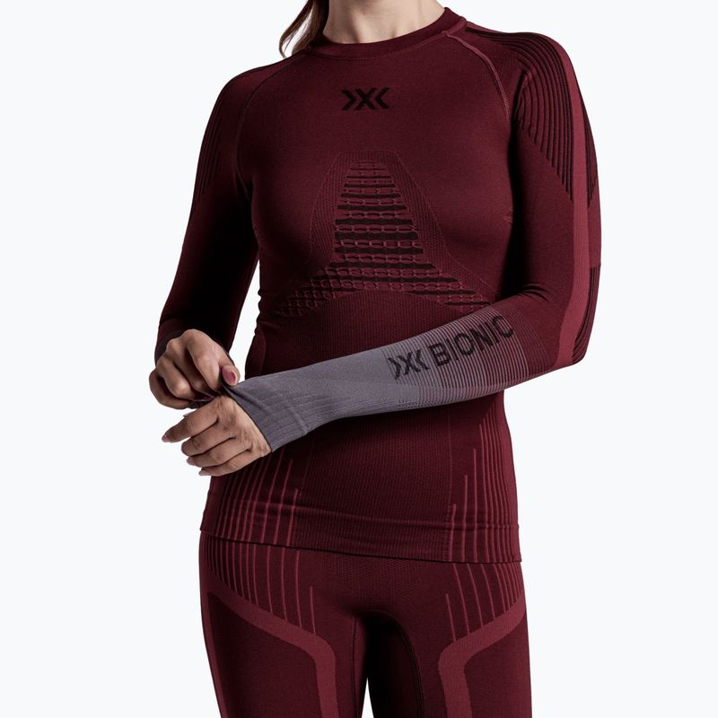 Bluza termoaktywna damska X-Bionic Invent Graphics LS oxide red/x black 6