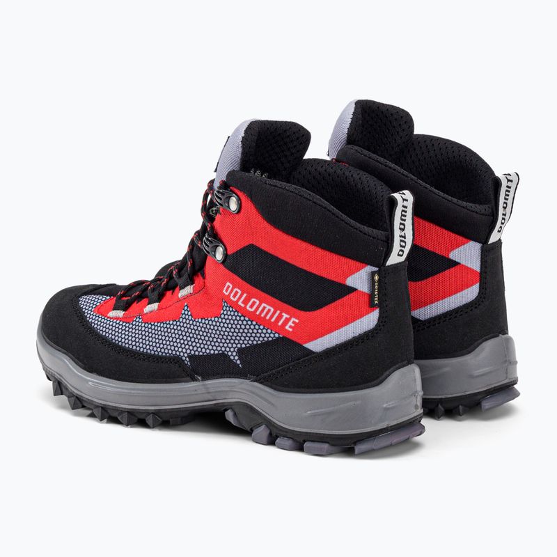 Buty trekkingowe dziecięce Dolomite Steinbock WT GTX pewter grey/fiery red 3