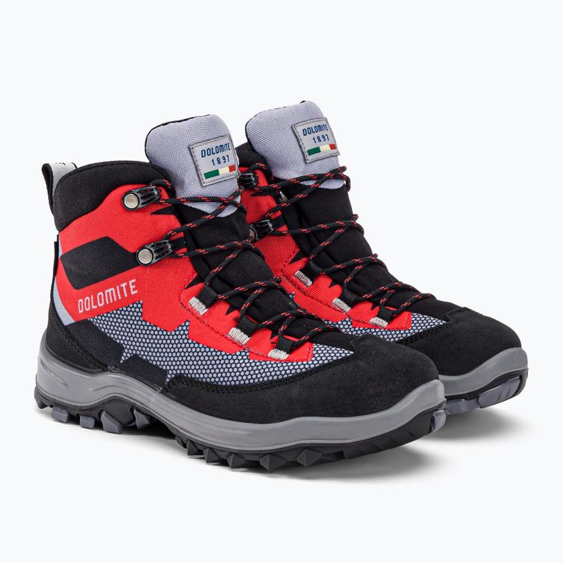 Buty trekkingowe dziecięce Dolomite Steinbock WT GTX pewter grey/fiery red 4