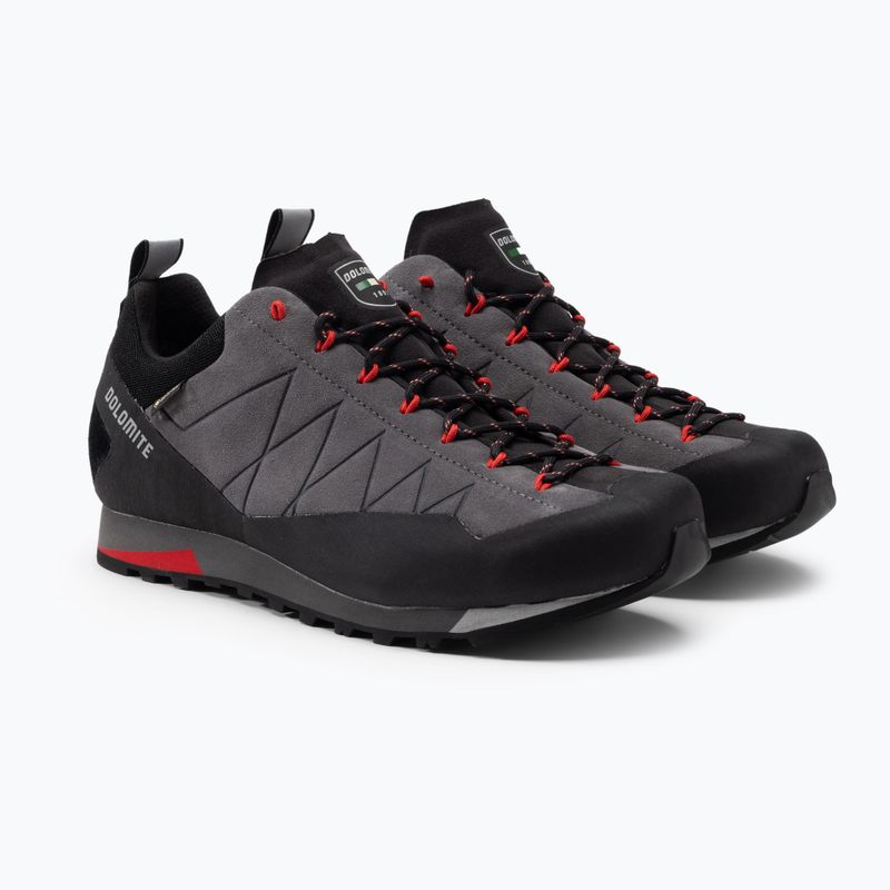 Buty podejściowe męskie Dolomite Crodarossa Low GTX gunmetal grey/fiery red 5