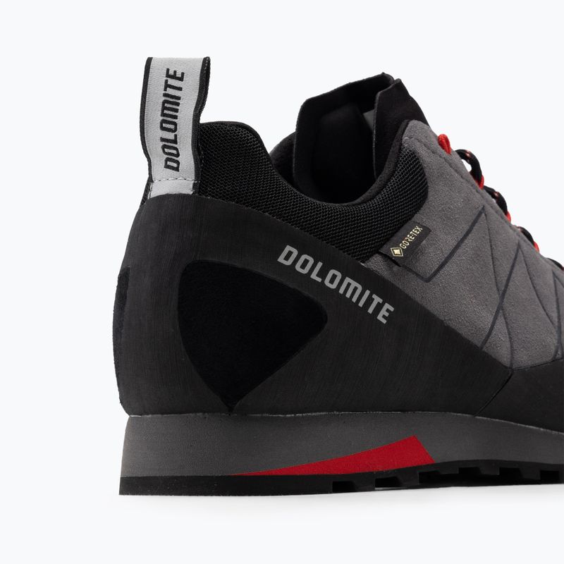 Buty podejściowe męskie Dolomite Crodarossa Low GTX gunmetal grey/fiery red 8