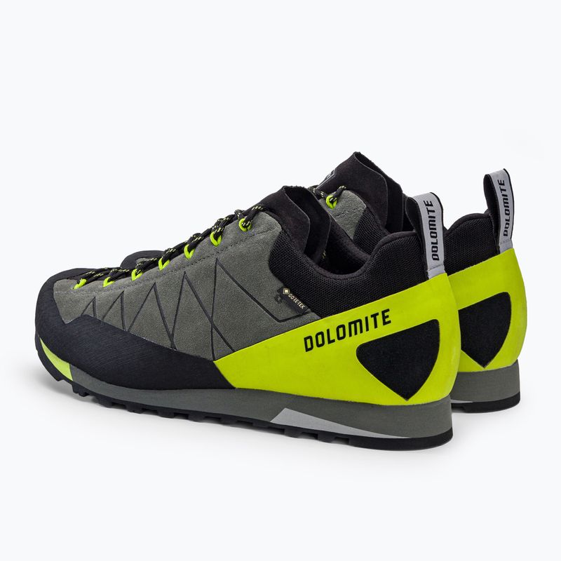 Buty podejściowe męskie Dolomite Crodarossa Low GTX silver green/lime green 3