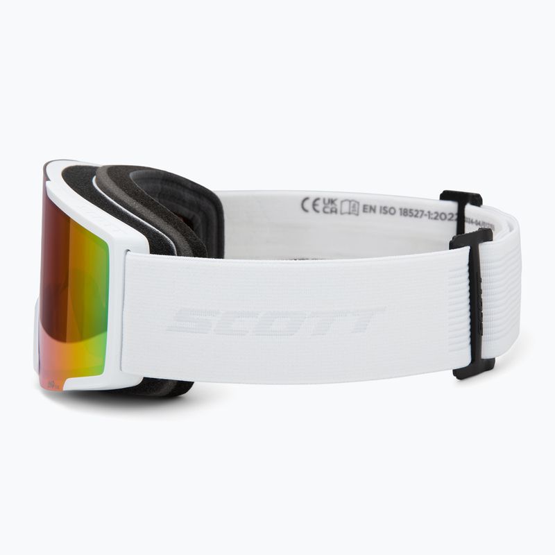 Gogle narciarskie SCOTT Shield mineral white/amp teal chrome 4