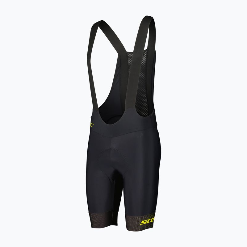 Spodenki rowerowe męskie SCOTT RC Pro +++ Bibshorts black/sulphur yellow