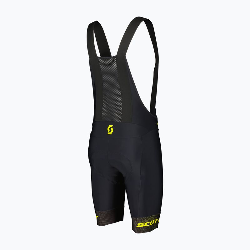 Spodenki rowerowe męskie SCOTT RC Pro +++ Bibshorts black/sulphur yellow 2
