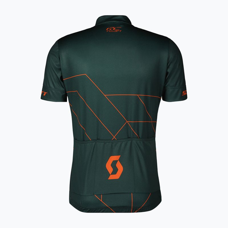 Koszulka rowerowa męska SCOTT RC Team 20 aruba green/braze orange 2