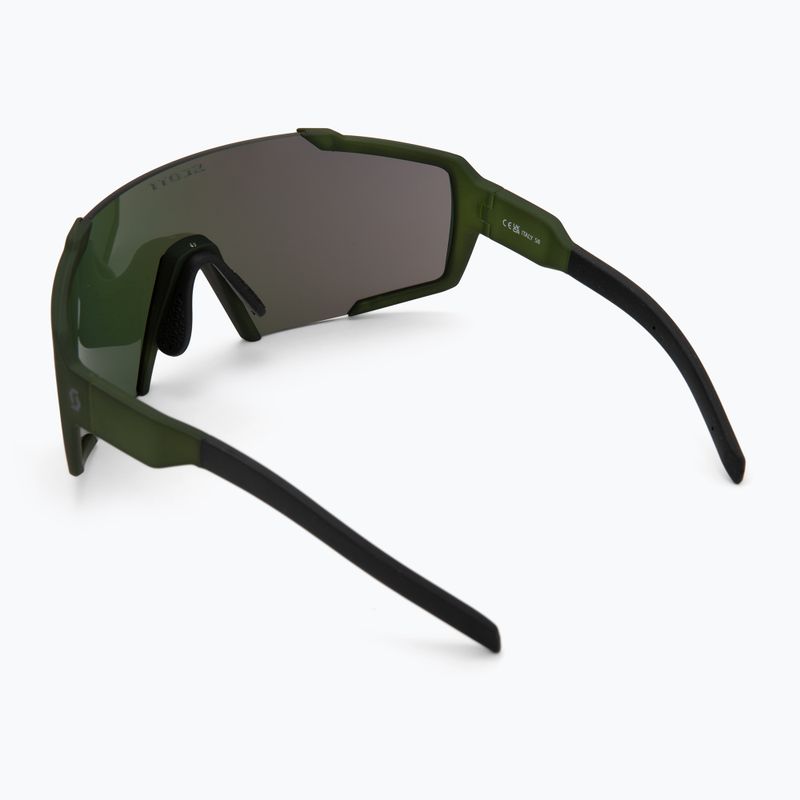 Okulary przeciwsłoneczne SCOTT Shield kaki green/green chrome 2