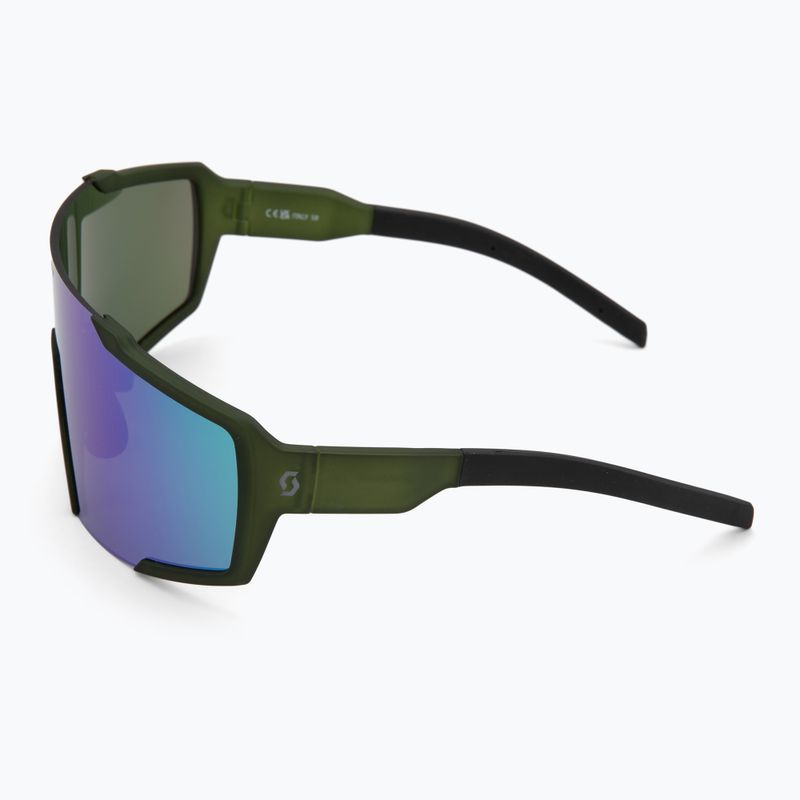 Okulary przeciwsłoneczne SCOTT Shield kaki green/green chrome 4