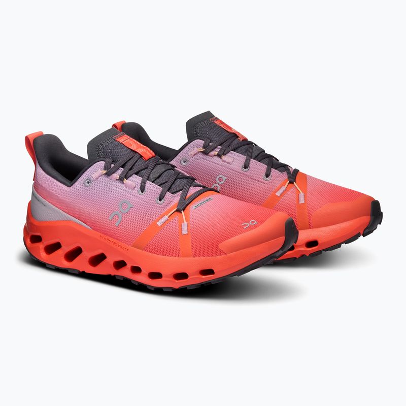 Buty do biegania damskie On Cloudsurfer Trail Waterproof mauve/flame 8