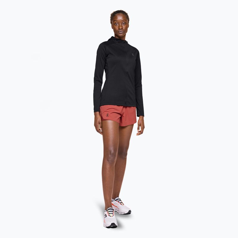Bluza do biegania damska On Climate Zip Hoodie black 2