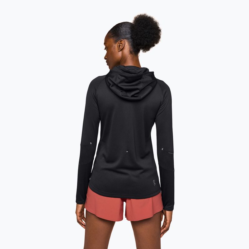 Bluza do biegania damska On Climate Zip Hoodie black 3
