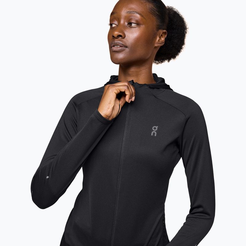 Bluza do biegania damska On Climate Zip Hoodie black 5