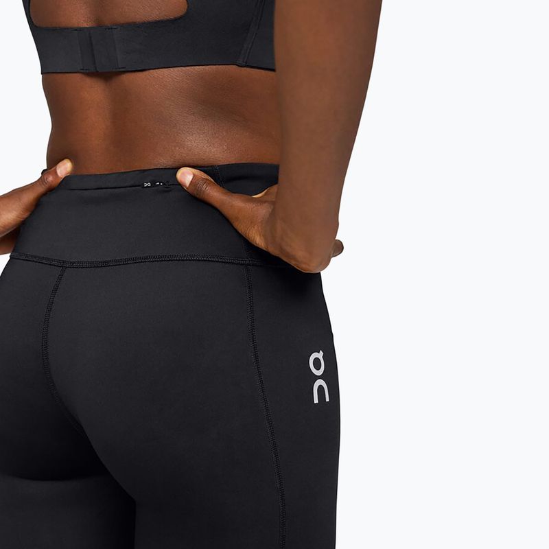 Legginsy do biegania damskie On Core black 4
