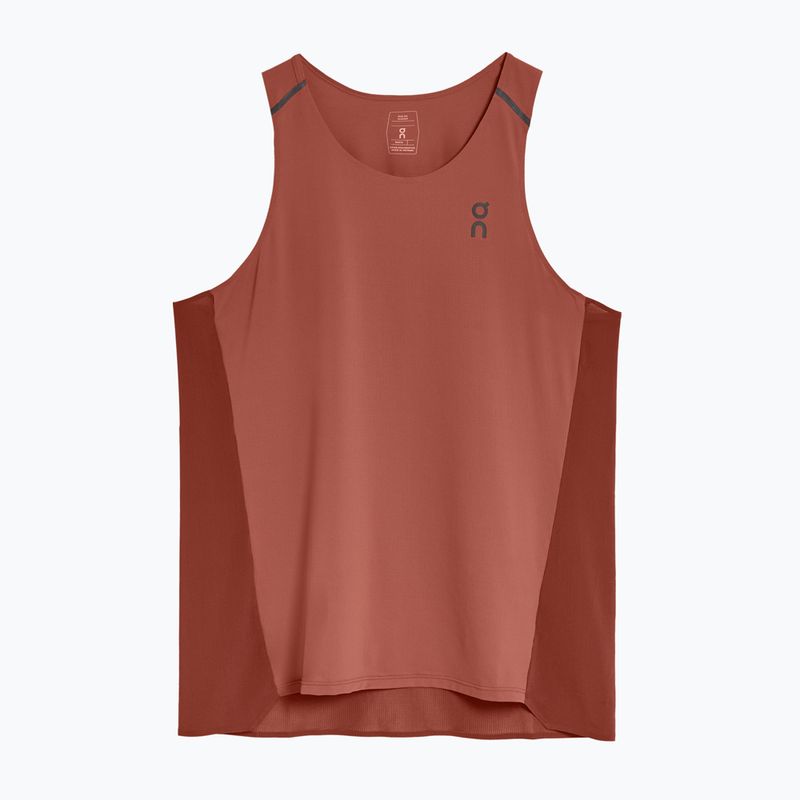 Tank top do biegania męski On Running Performance Tank auburn/ruby