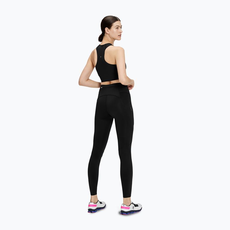 Legginsy do biegania damskie On Running Performance Tights black 3