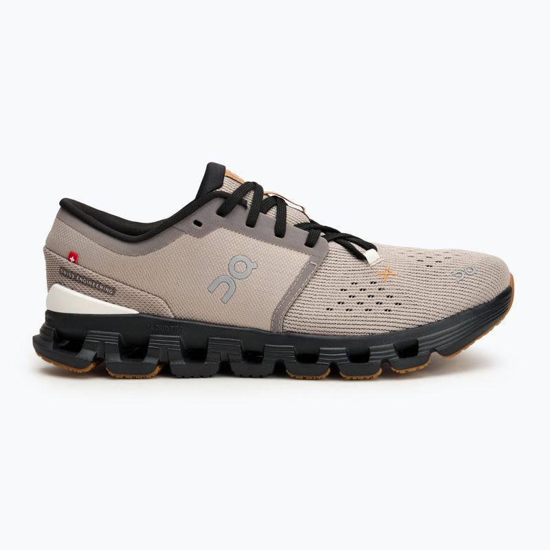 Buty do biegania męskie On Cloud X 4 fog/black 2