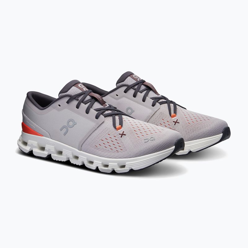 Buty do biegania męskie On Cloud X 4 silver/flame 9