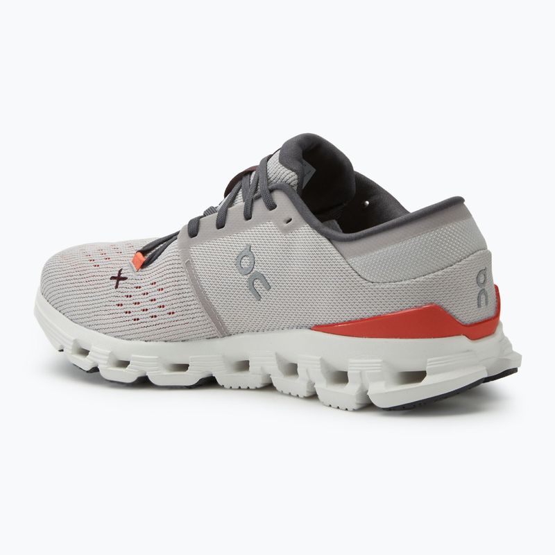 Buty do biegania męskie On Cloud X 4 silver/flame 3