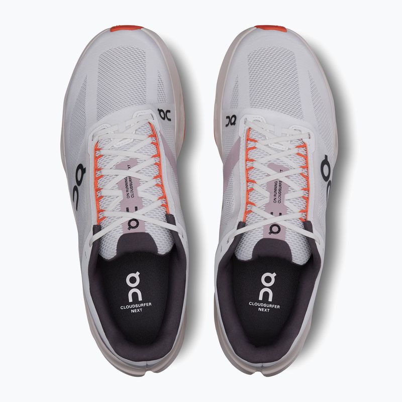 Buty do biegania męskie On Cloudsurfer Next white/flame 13