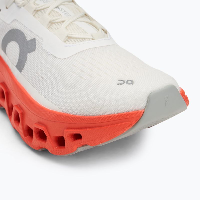 Buty do biegania damskie On Cloudmonster white/flame 7