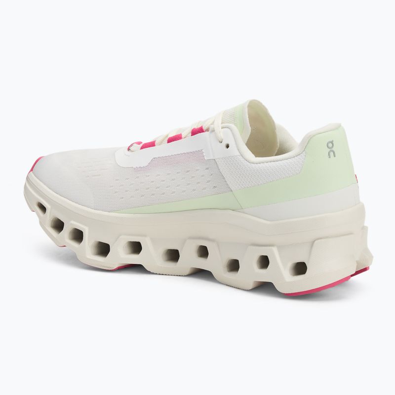 Buty do biegania damskie On Cloudmonster white/lima 3