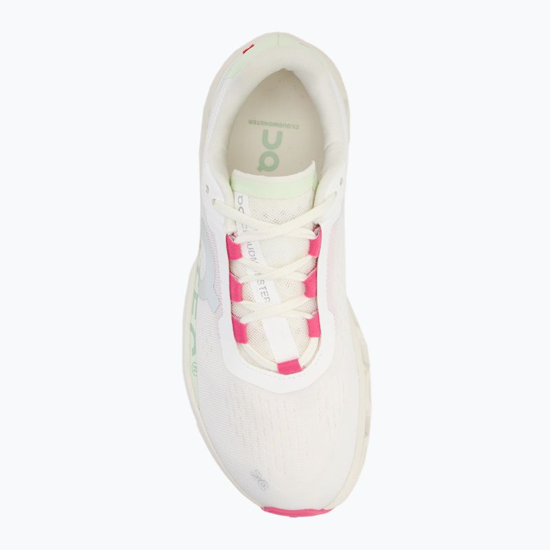 Buty do biegania damskie On Cloudmonster white/lima 5