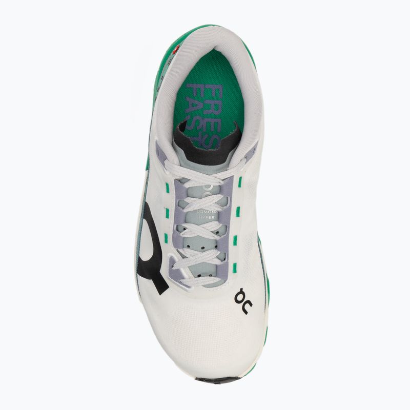 Buty do biegania damskie On Running Cloudmonster Hyper white/mint 5