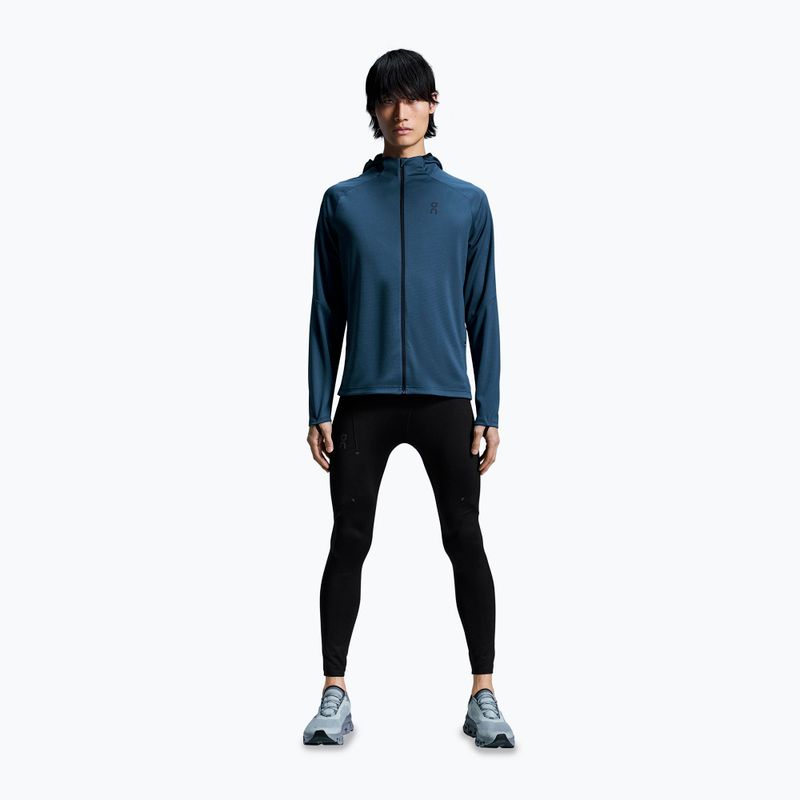 Bluza do biegania męska On Running Climate Zip Hoodie blue 2