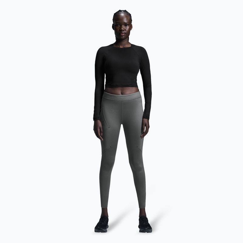 Top do biegania damski On Running Movement Long-T Crop black 2