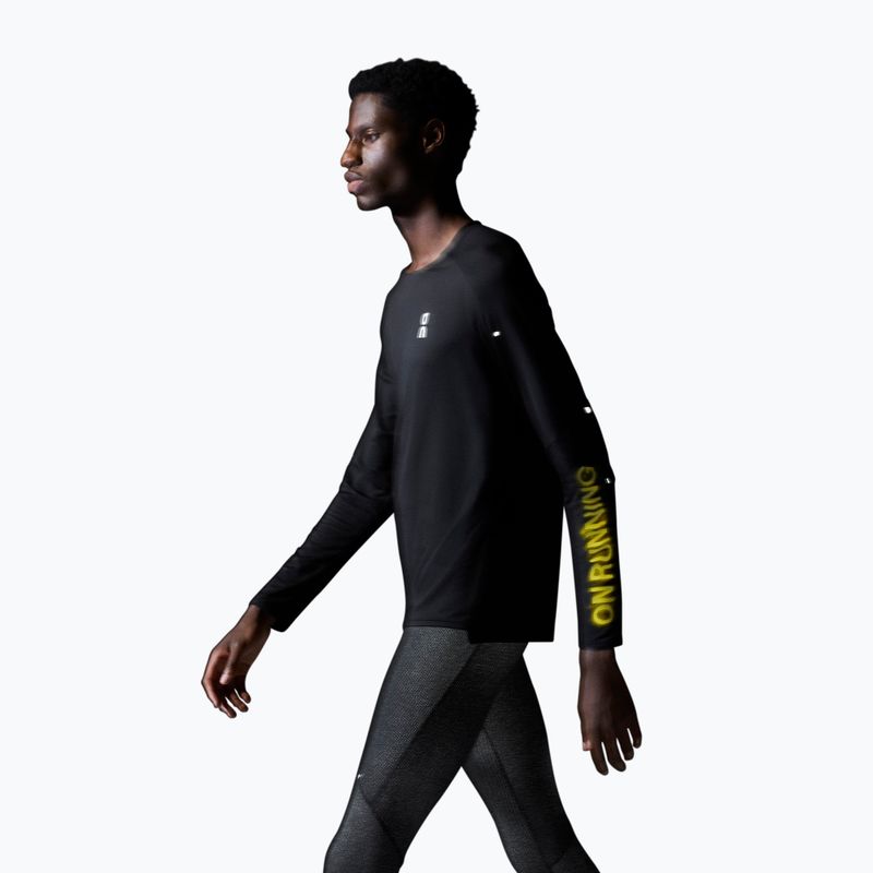 Longsleeve do biegania męski On Performance Long-T Lumos black 4