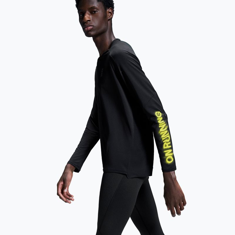Longsleeve do biegania męski On Performance Long-T Lumos black 5