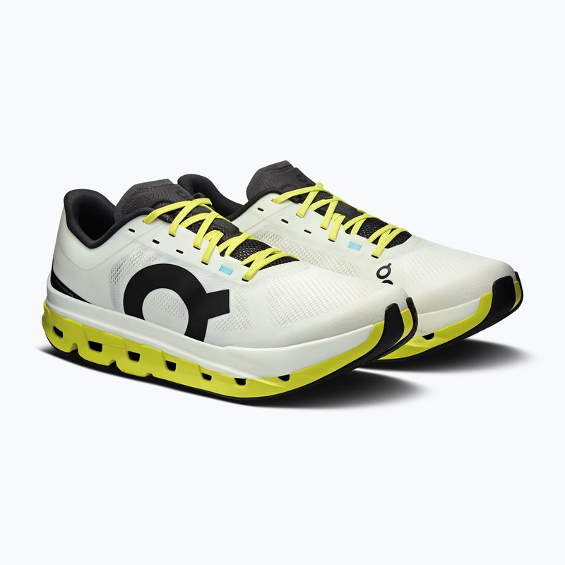Buty do biegania męskie On Running Cloudflow 5 white/lime 3