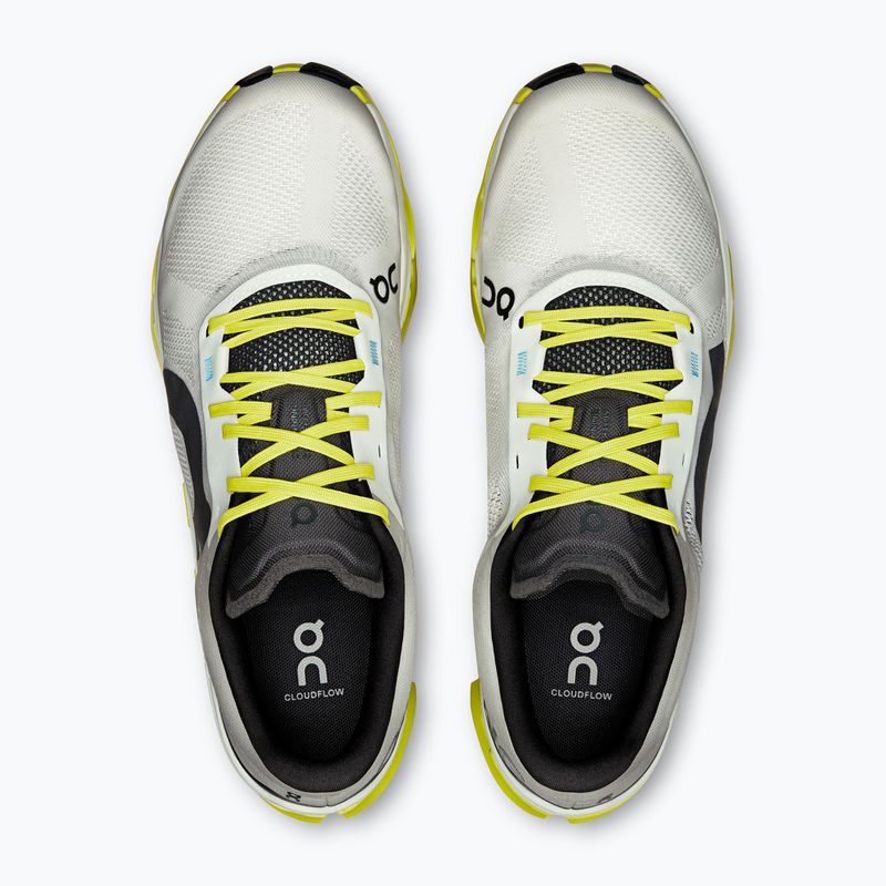 Buty do biegania męskie On Running Cloudflow 5 white/lime 4